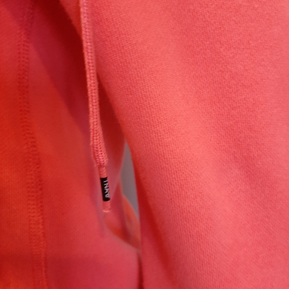 TNA Aritzia Full Zip Hoodie Sweatshirt Sweater Orange Embroidered Logo Fleece - Picture 8 of 14
